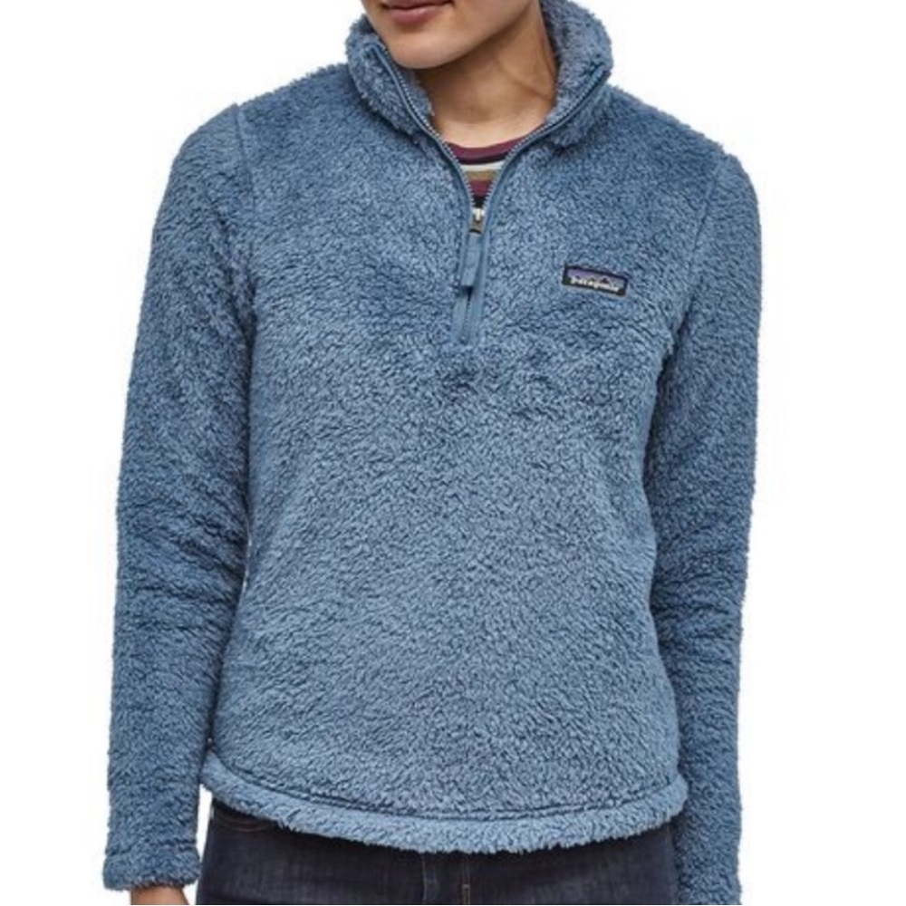 Patagonia los gatos 1/4 zip fleece woolly blue pullover